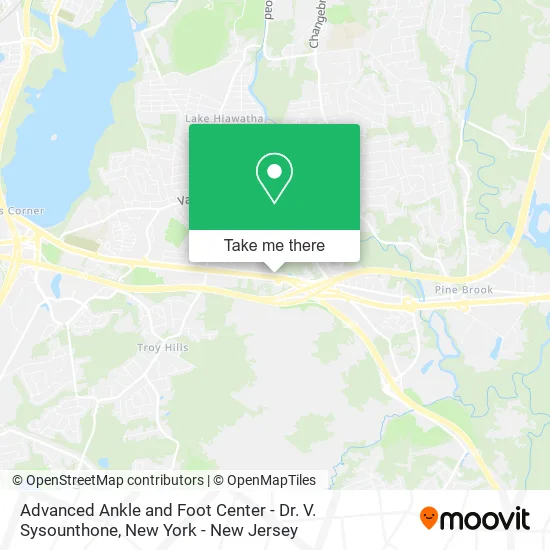 Mapa de Advanced Ankle and Foot Center - Dr. V. Sysounthone