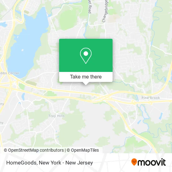 HomeGoods map