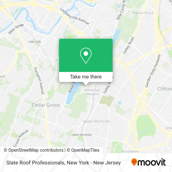 Slate Roof Professionals map