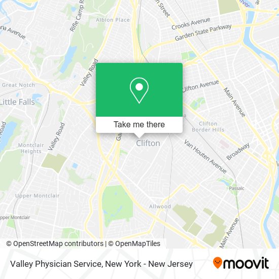 Mapa de Valley Physician Service