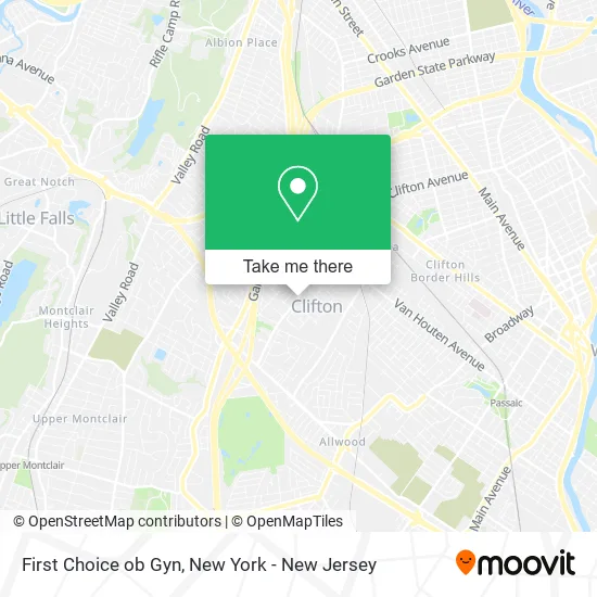 First Choice ob Gyn map