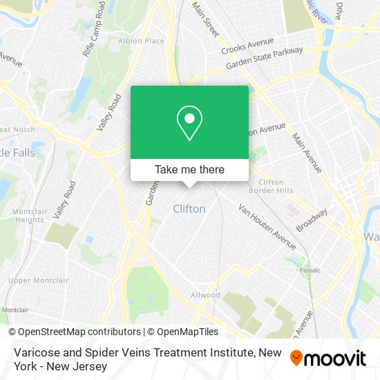 Varicose and Spider Veins Treatment Institute map