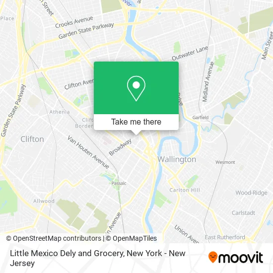 Mapa de Little Mexico Dely and Grocery
