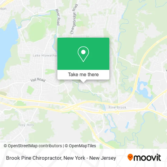 Brook Pine Chiropractor map