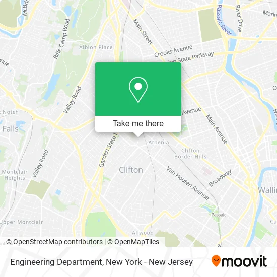 Engineering Department map