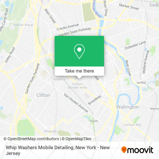 Mapa de Whip Washers Mobile Detailing