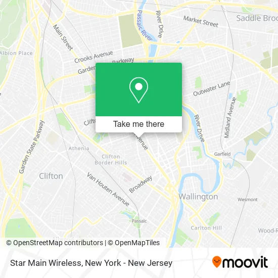 Star Main Wireless map