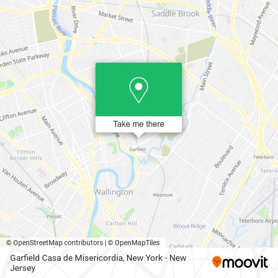 Garfield Casa de Misericordia map