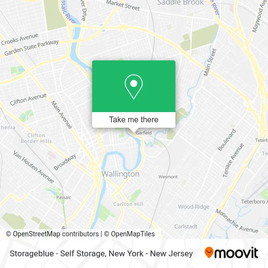 Storageblue - Self Storage map