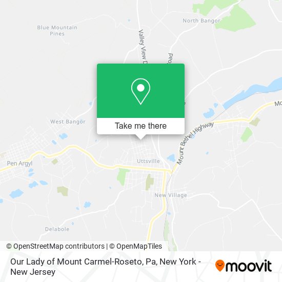 Mapa de Our Lady of Mount Carmel-Roseto, Pa