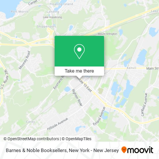 Mapa de Barnes & Noble Booksellers