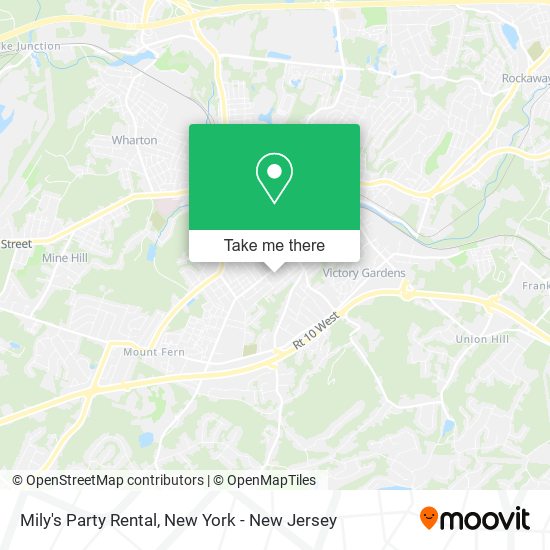 Mily's Party Rental map