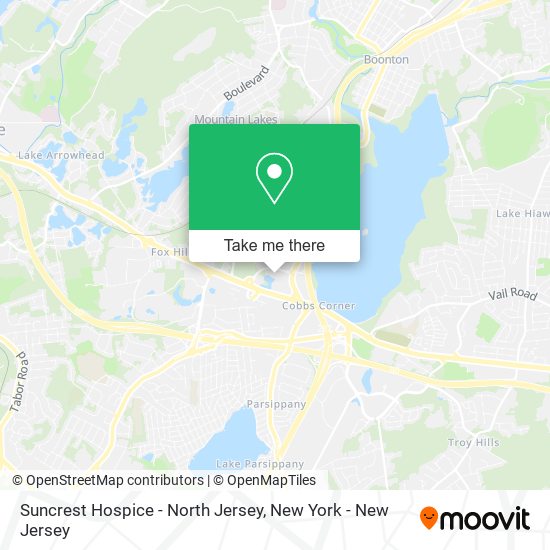 Suncrest Hospice - North Jersey map