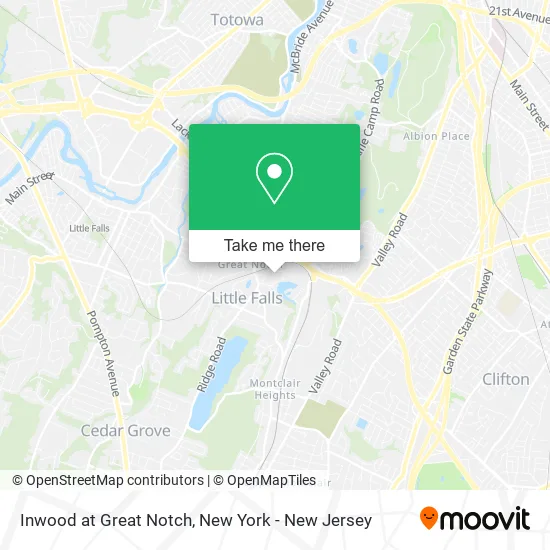 Inwood at Great Notch map