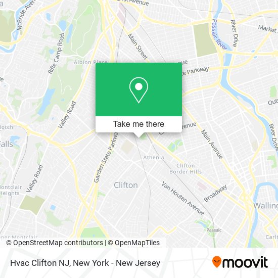 Hvac Clifton NJ map