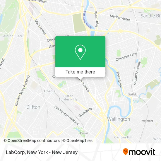 LabCorp map