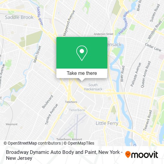 Broadway Dynamic Auto Body and Paint map