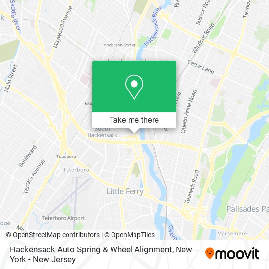 Hackensack Auto Spring & Wheel Alignment map