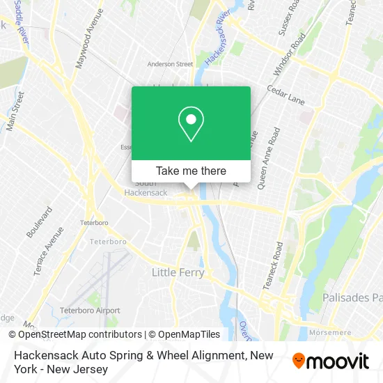 Hackensack Auto Spring & Wheel Alignment map
