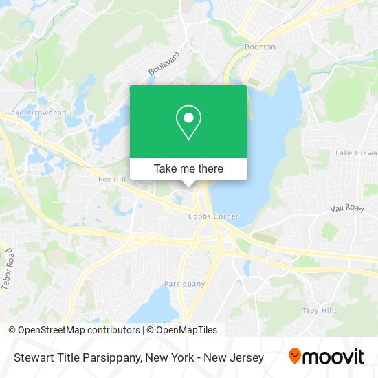 Mapa de Stewart Title Parsippany