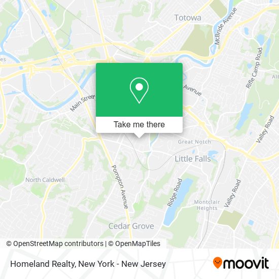 Homeland Realty map