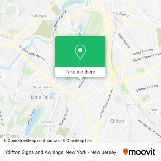 Clifton Signs and Awnings map
