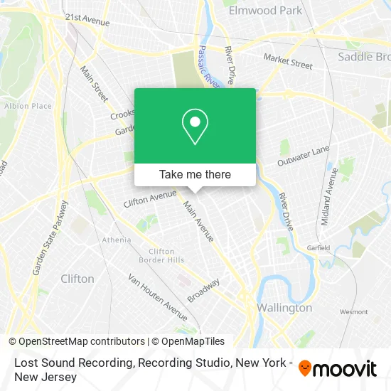 Lost Sound Recording, Recording Studio map