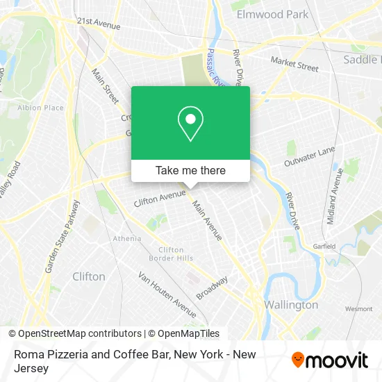 Roma Pizzeria and Coffee Bar map
