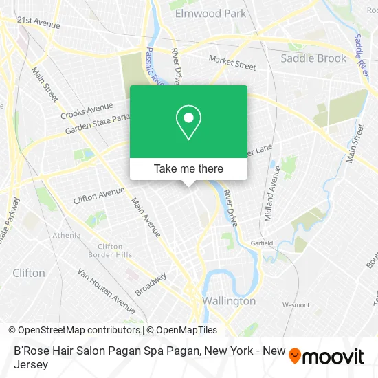 B'Rose Hair Salon Pagan Spa Pagan map