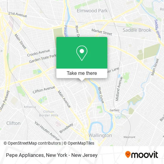 Pepe Appliances map