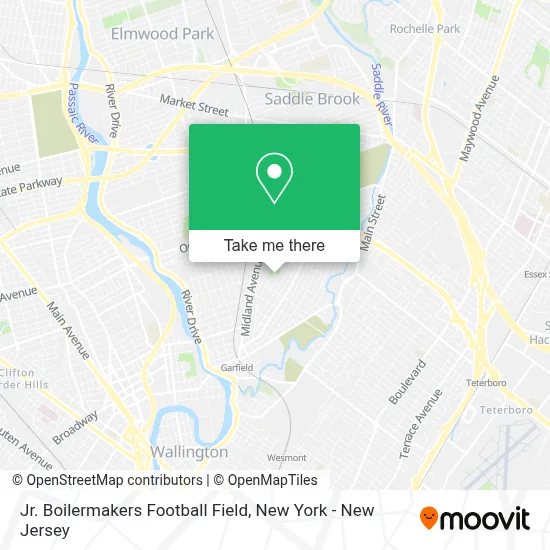 Jr. Boilermakers Football Field map