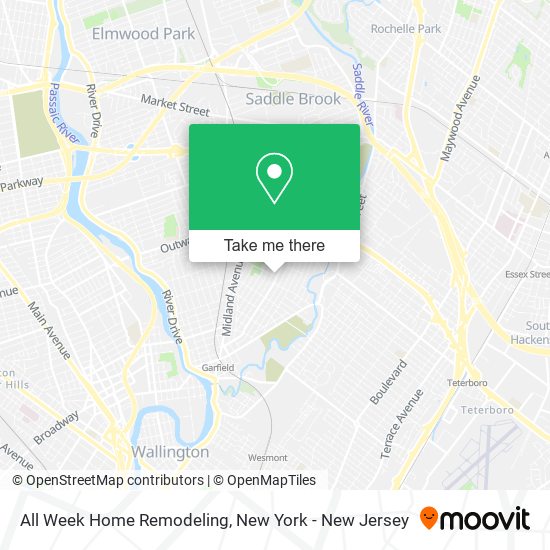 All Week Home Remodeling map