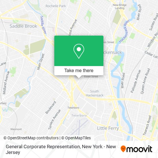 General Corporate Representation map
