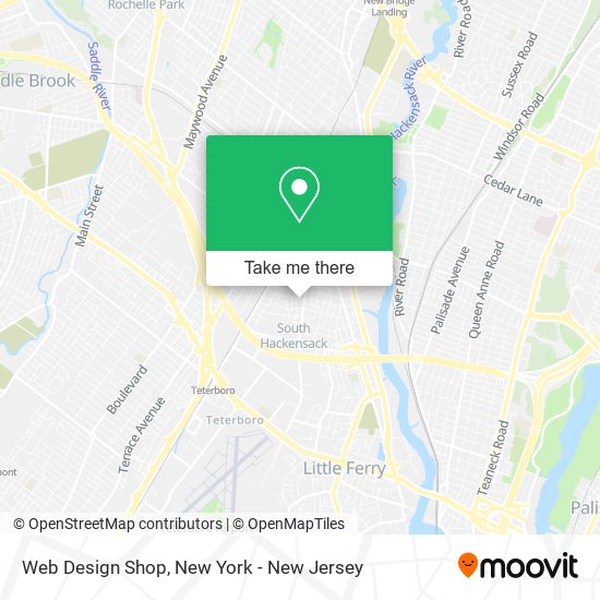 Mapa de Web Design Shop