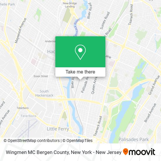 Mapa de Wingmen MC Bergen County
