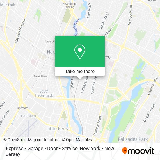 Express - Garage - Door - Service map