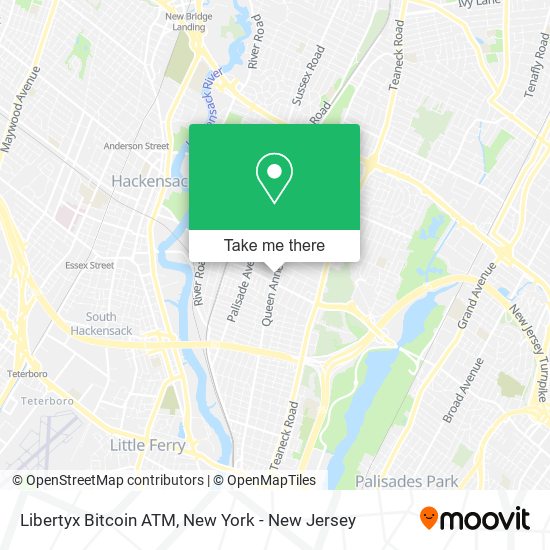 Mapa de Libertyx Bitcoin ATM