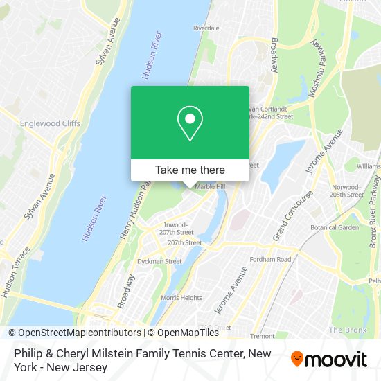 Mapa de Philip & Cheryl Milstein Family Tennis Center