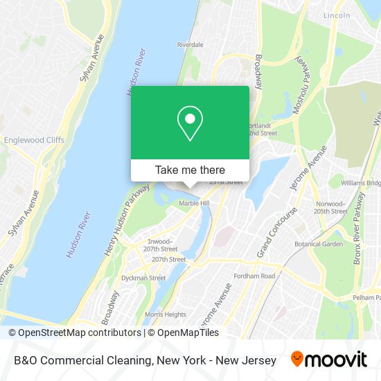 Mapa de B&O Commercial Cleaning