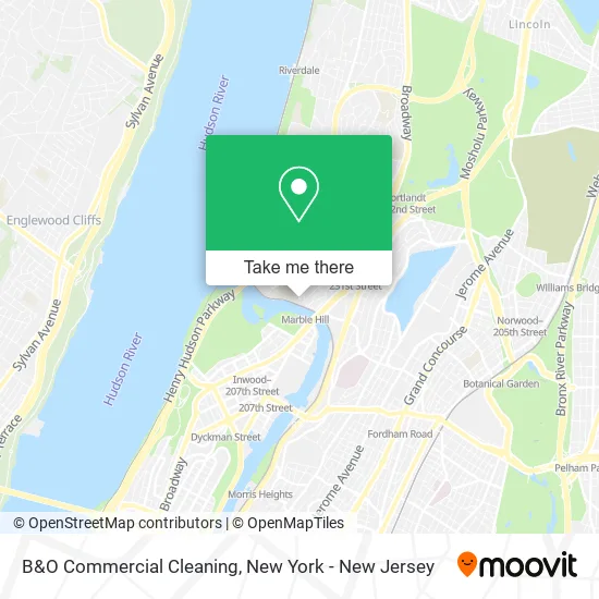 B&O Commercial Cleaning map