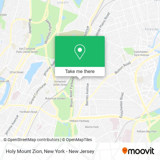 Mapa de Holy Mount Zion