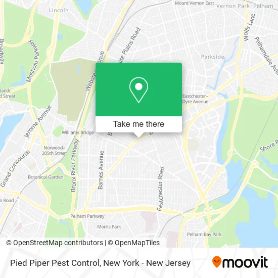 Pied Piper Pest Control map