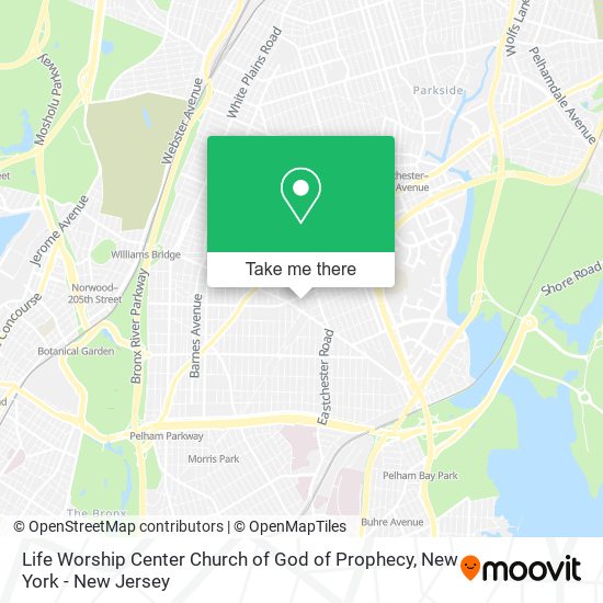 Life Worship Center Church of God of Prophecy map