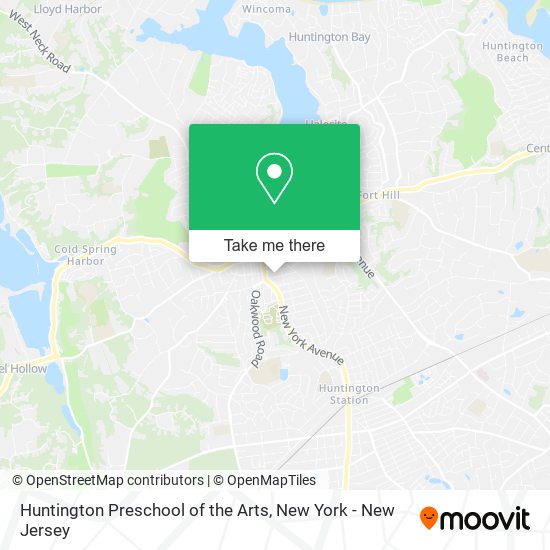 Huntington Preschool of the Arts map