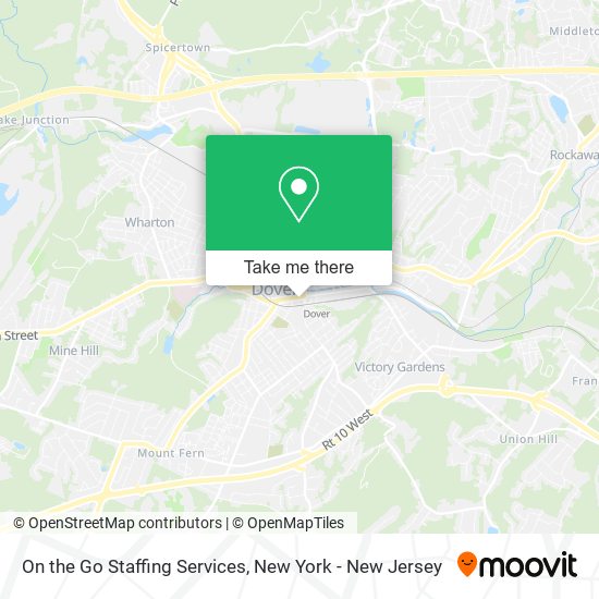 On the Go Staffing Services map