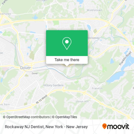 Rockaway NJ Dentist map