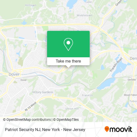 Patriot Security NJ map