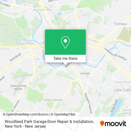 Woodland Park Garage Door Repair & Installation map