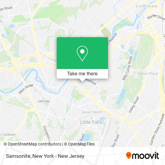 Samsonite map