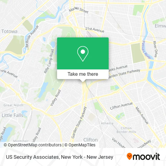 US Security Associates map